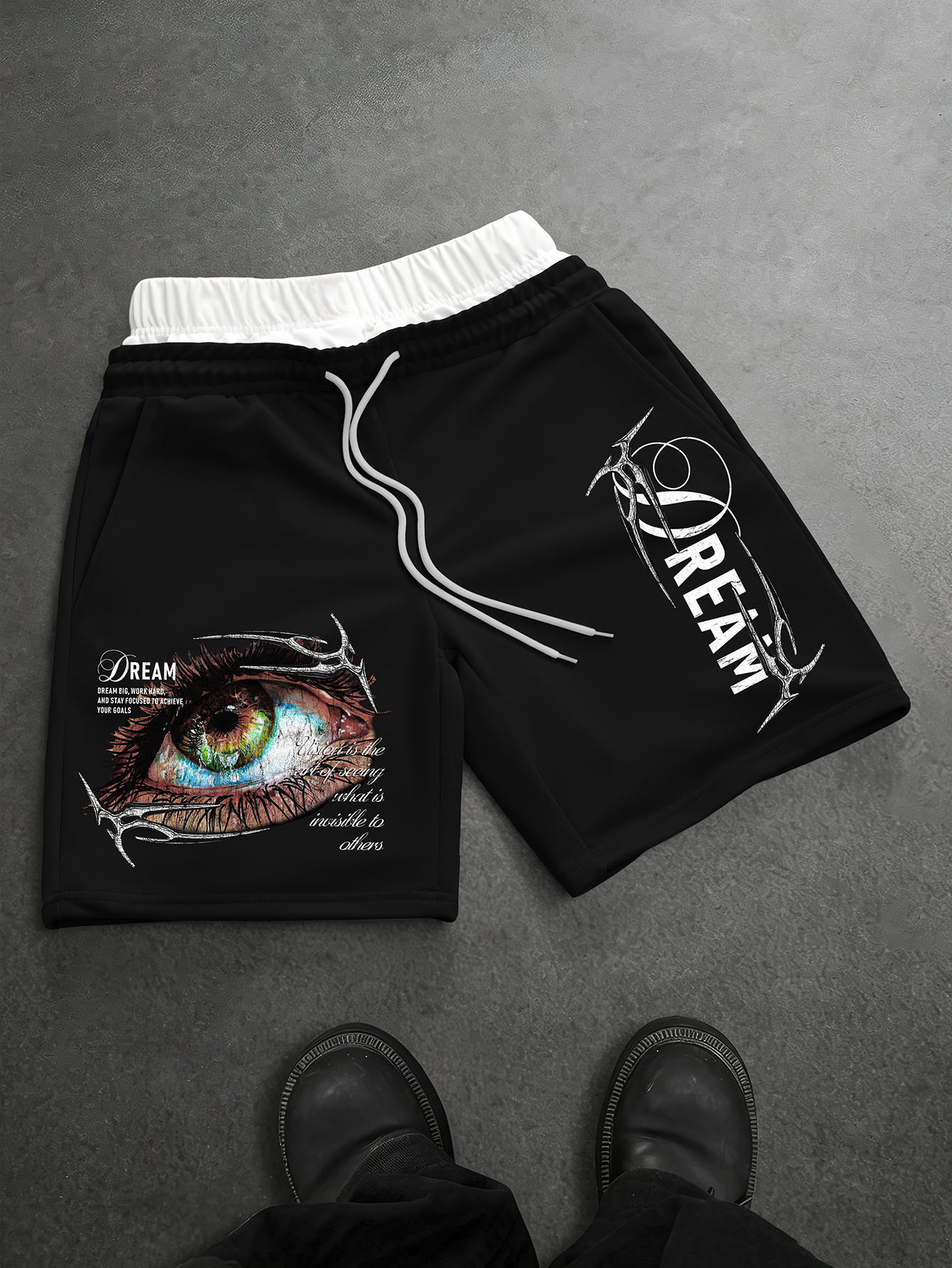 Streetwear Brand With Eye - Men's Gothic Streetwear Shorts Brand Dream