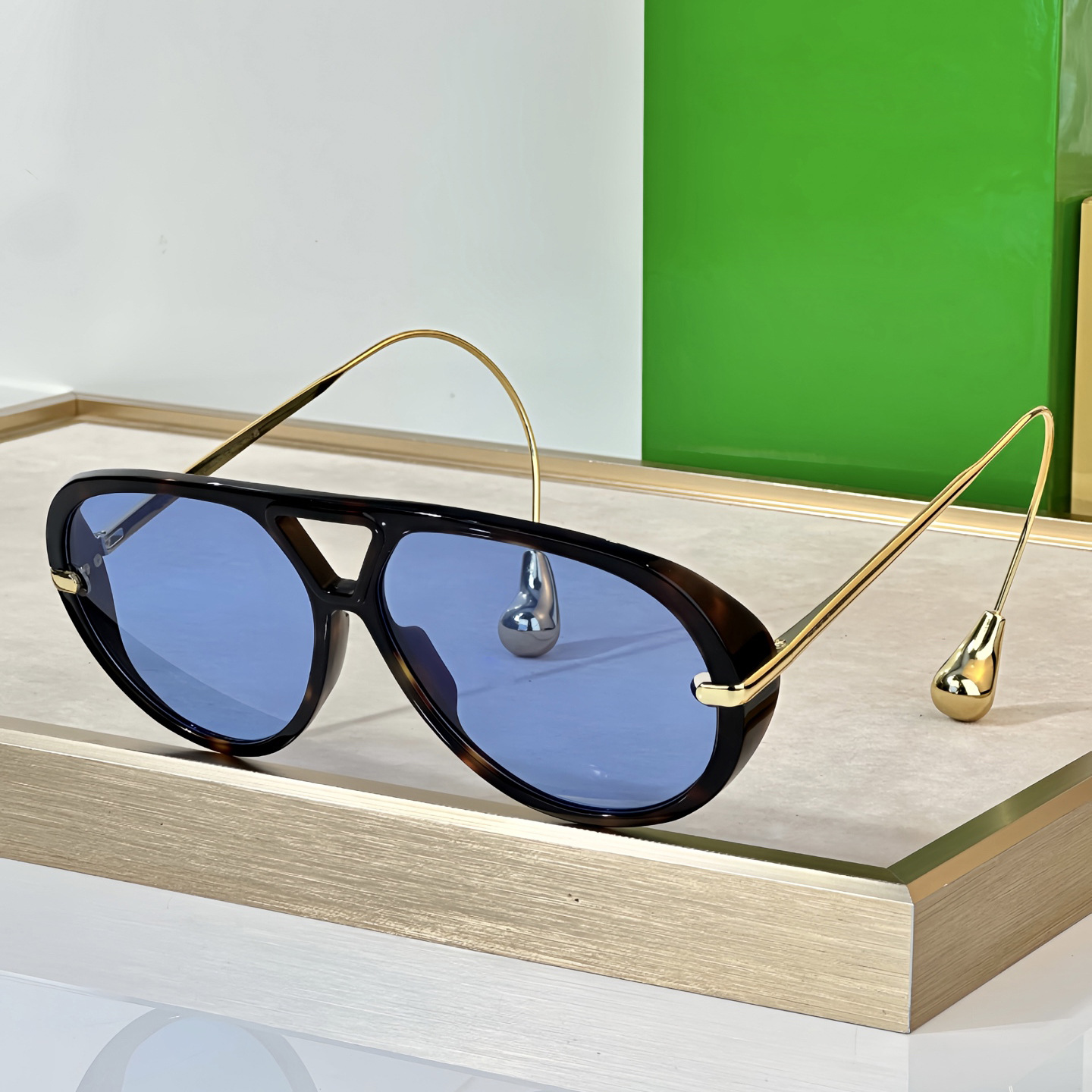 Streetwear Brand With Eye - Luxury Brand 1273 Drop Aviator Sunglasses