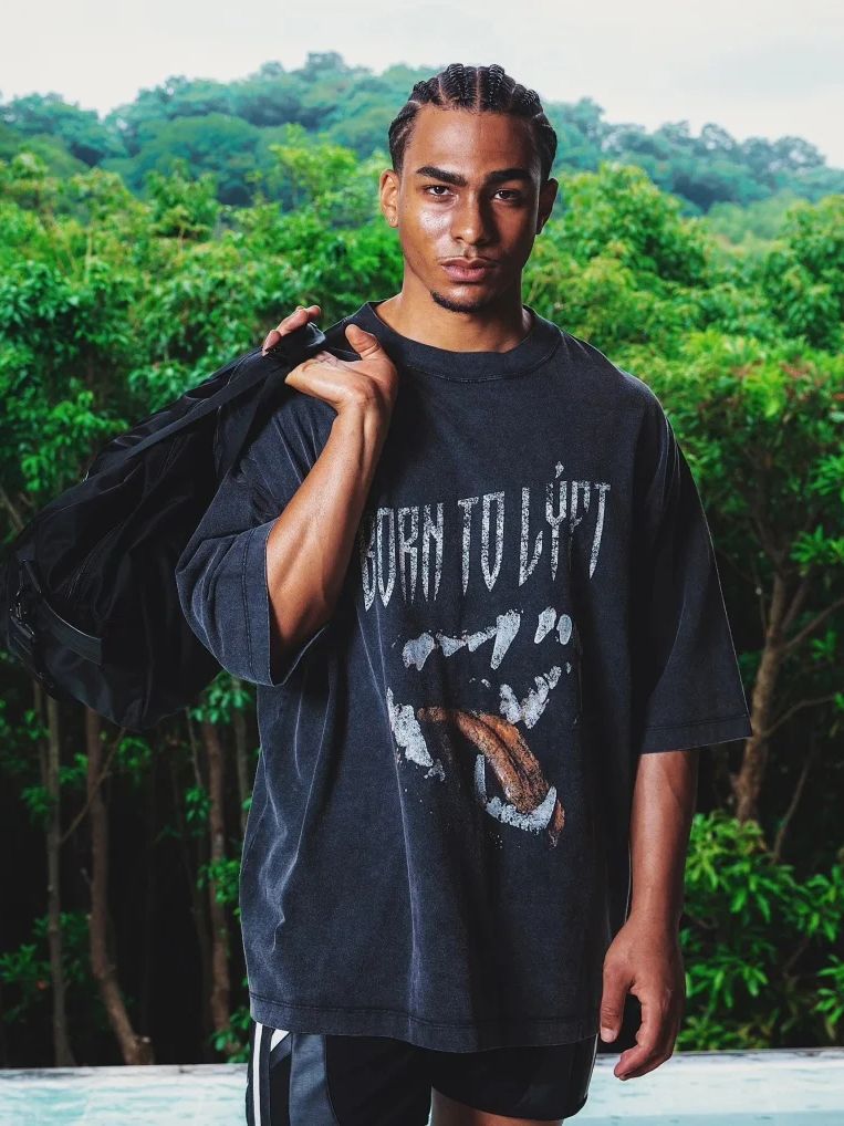 LYFT GYM T-Shirt Men Women Sho - Streetwear Gym Brand avaliação e preço