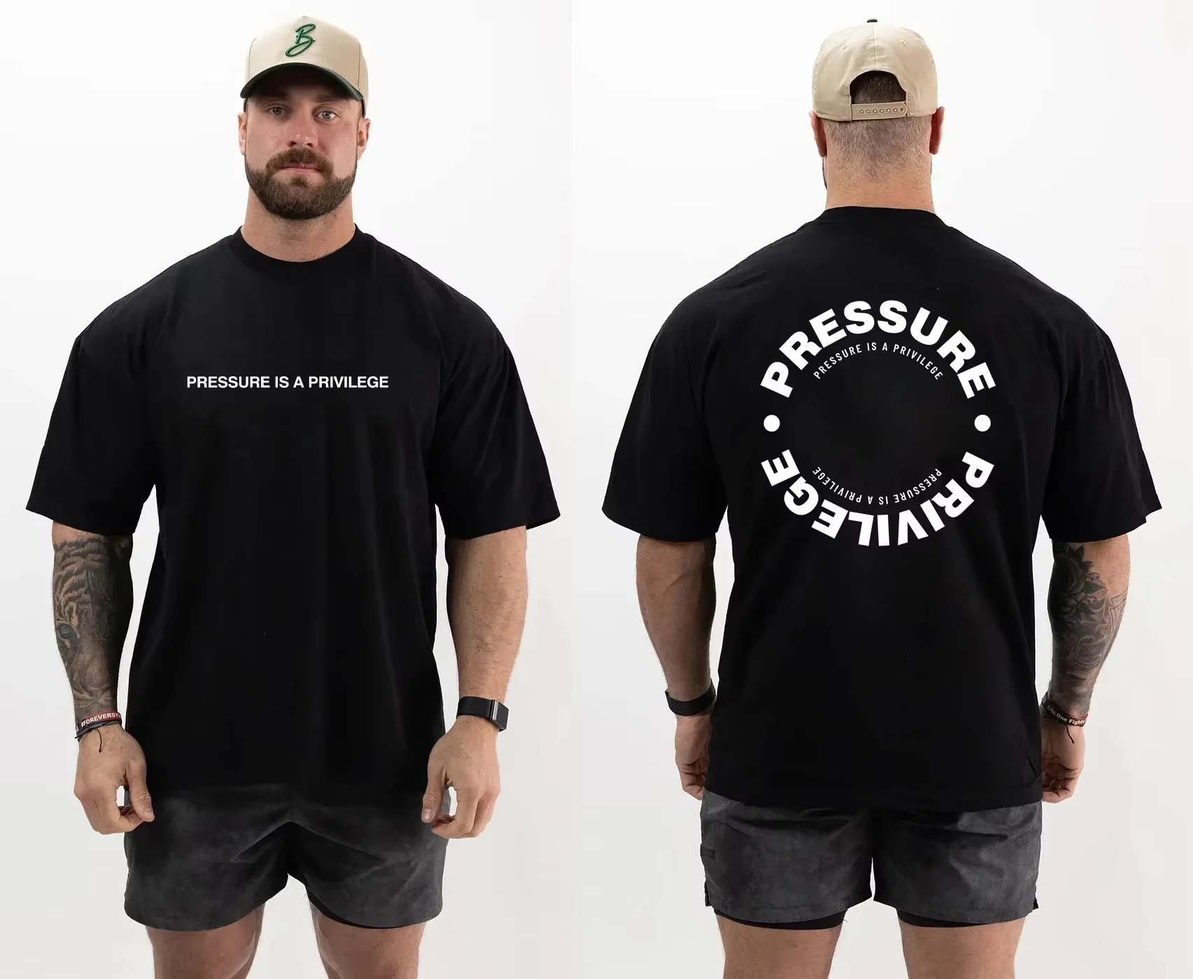 Classic Circular Slogan Bodybu - Streetwear Gym Brand avaliação e preço