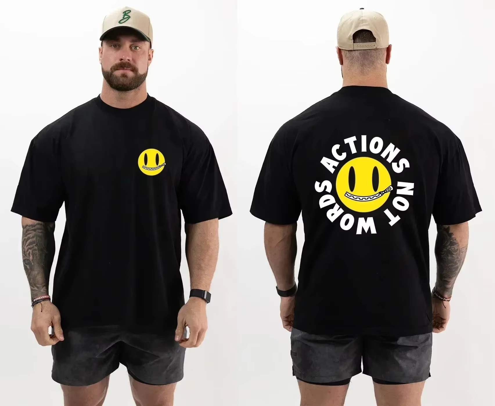 Classic Circular Slogan Bodybu - Streetwear Gym Brand avaliação e preço
