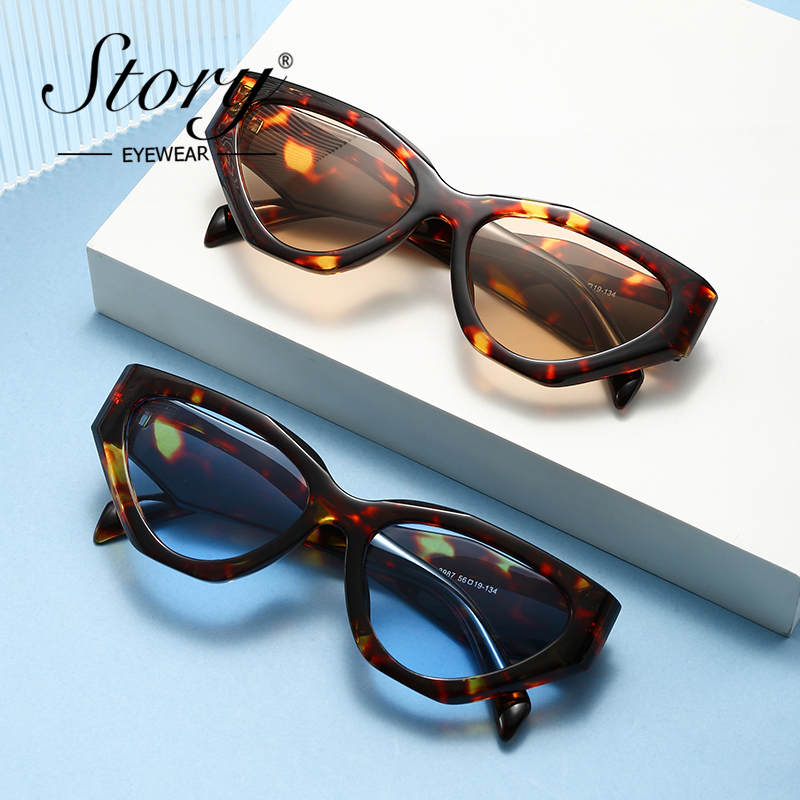 STORY Trendy Large Cat Eye Sun - Streetwear Brand With Eye avaliação e preço