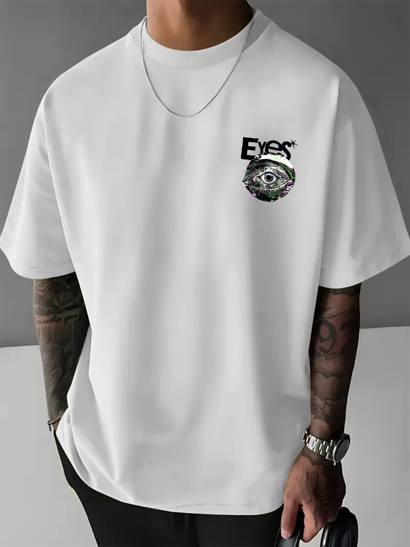 Men's Oversized New York Gothi - Streetwear Brand With Eye avaliação e preço