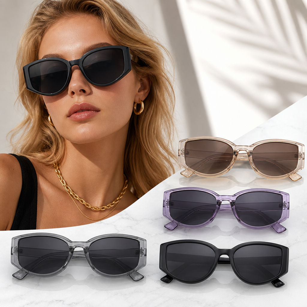 Vintage Small Cat Eye Sunglass - Streetwear Brand With Eye avaliação e preço