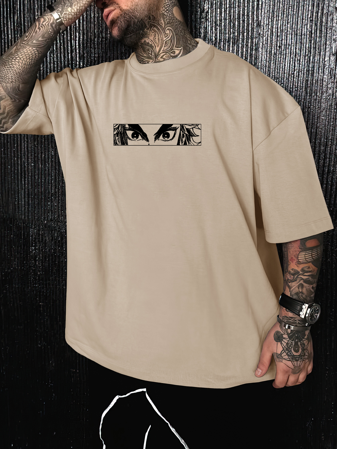 Brand Anime Eyes Graphic T Shi - Streetwear Brand With Eye avaliação e preço